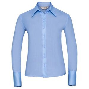 Russell Collection Womens/Ladies Ultimate Non-Iron Long-Sleeved Shirt / Bright S